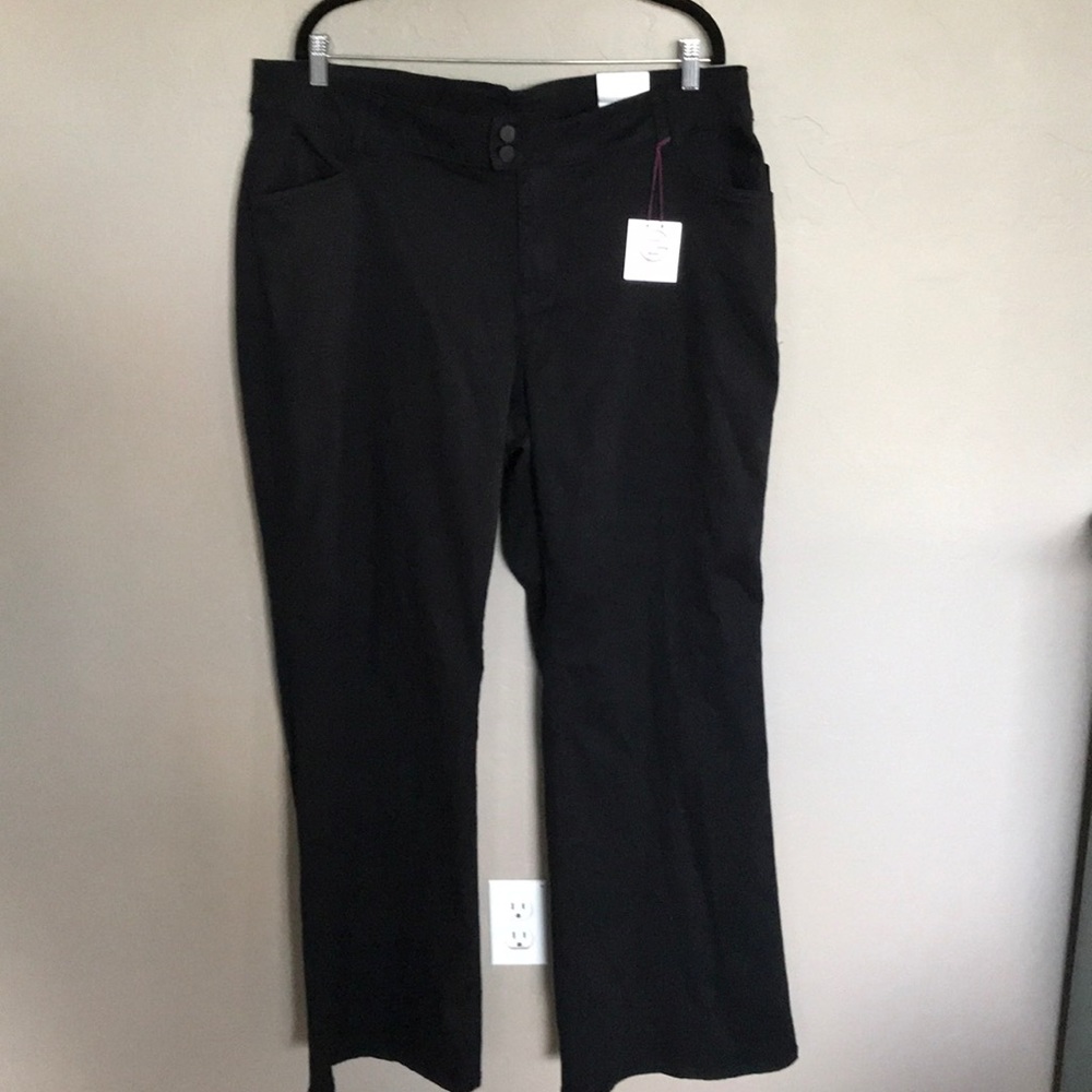 Lane Bryant black trouser jean.